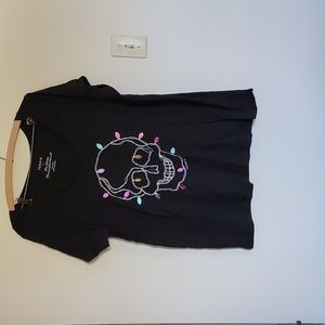 Christmas skull tee